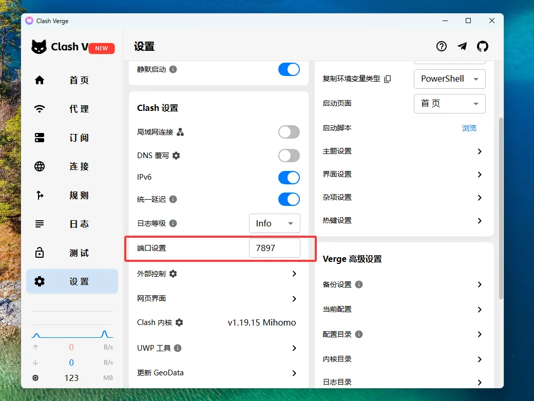 查看代理本地端口